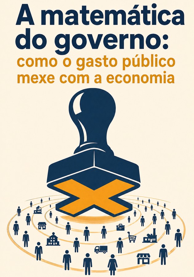 Capa do livro A matemática do governo: como o gasto público mexe com a economia, de 12min Originals — resumo e resenha crítica no 12min