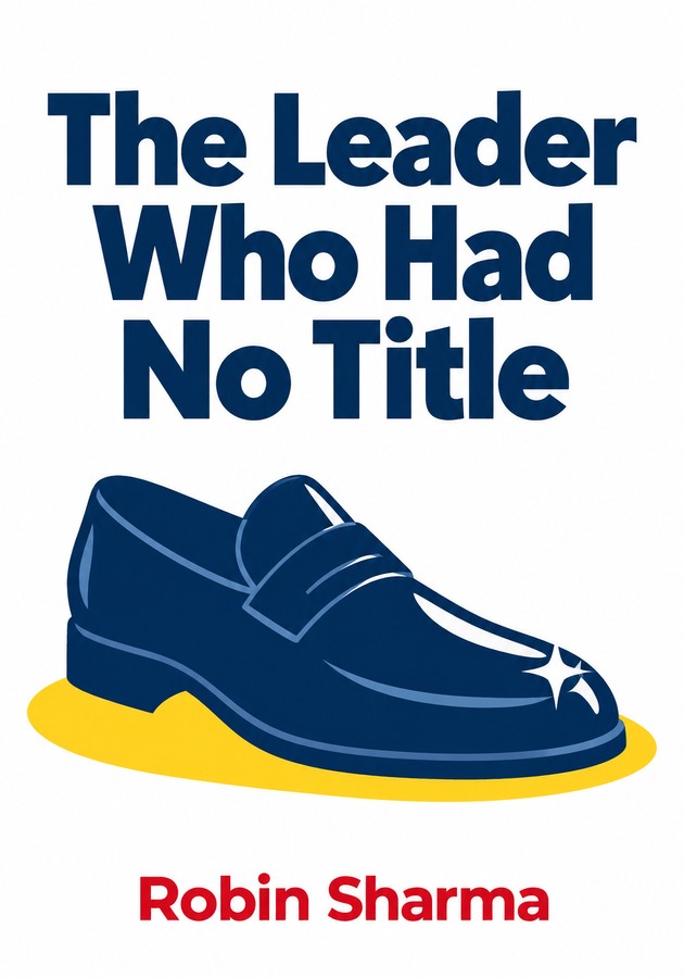 Book cover of The Leader Who Had No Title by Robin Sharma — critical summary review on 12min