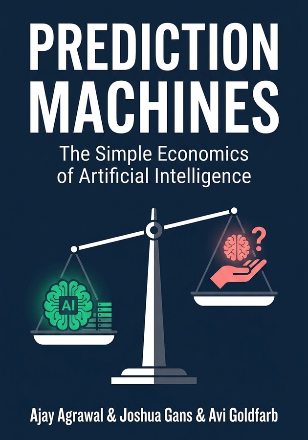 Portada del libro Prediction Machines, de Joshua Gans — resumen crítico y reseña en 12min