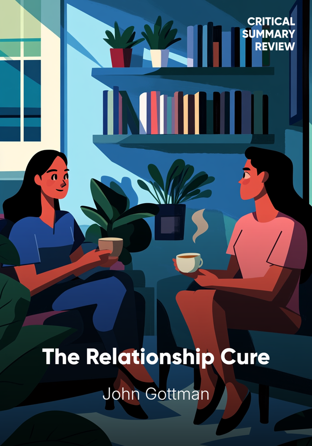 Book cover of The Relationship Cure by John Gottman — critical summary review on 12min