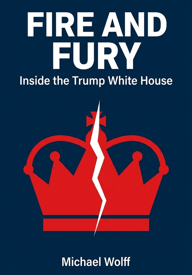 Book cover of Fire and Fury by Michael Wolff — critical summary review on 12min