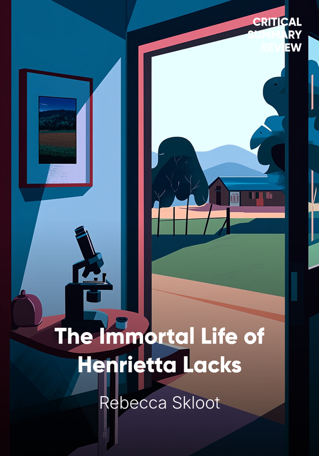 Book cover of The Immortal Life of Henrietta Lacks by Rebecca Skloot — critical summary review on 12min