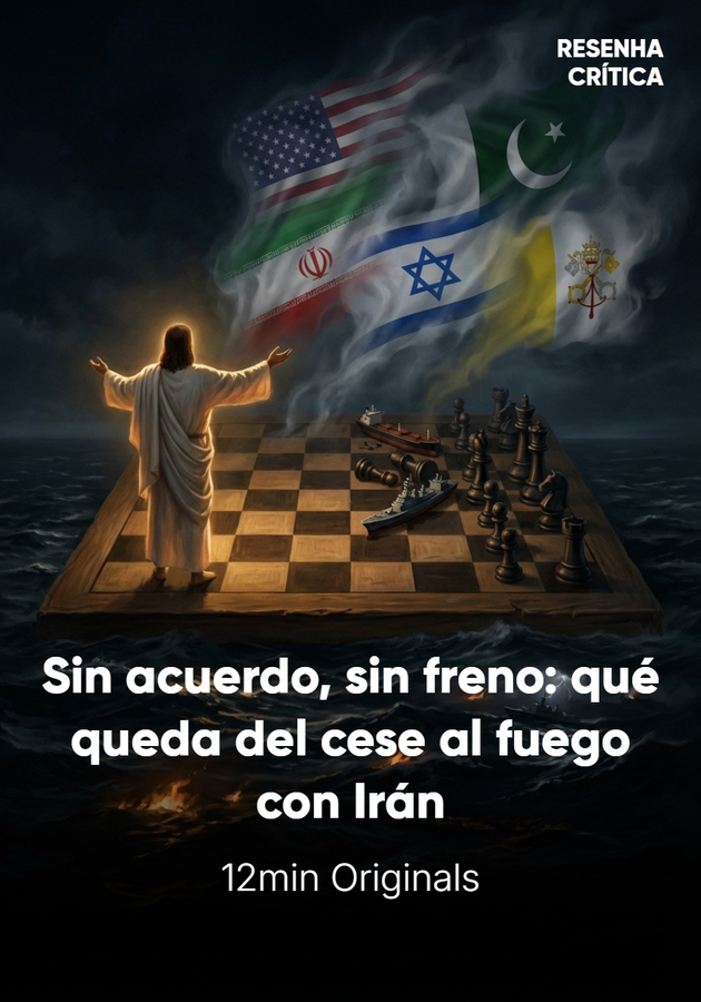 Portada del libro Sin acuerdo, sin freno: qué queda del cese al fuego con Irán, de 12min Originals — resumen crítico y reseña en 12min