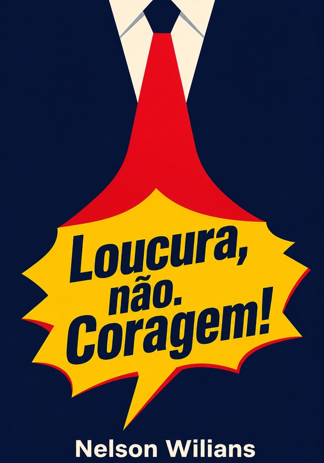 Capa do livro Loucura, não. Coragem!, de Nelson Wilians — resumo e resenha crítica no 12min