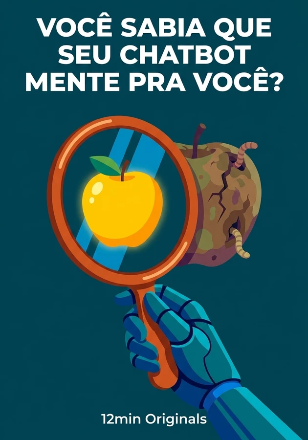 Capa do livro Você sabia que seu Chatbot mente pra você?, de 12min Originals — resumo e resenha crítica no 12min