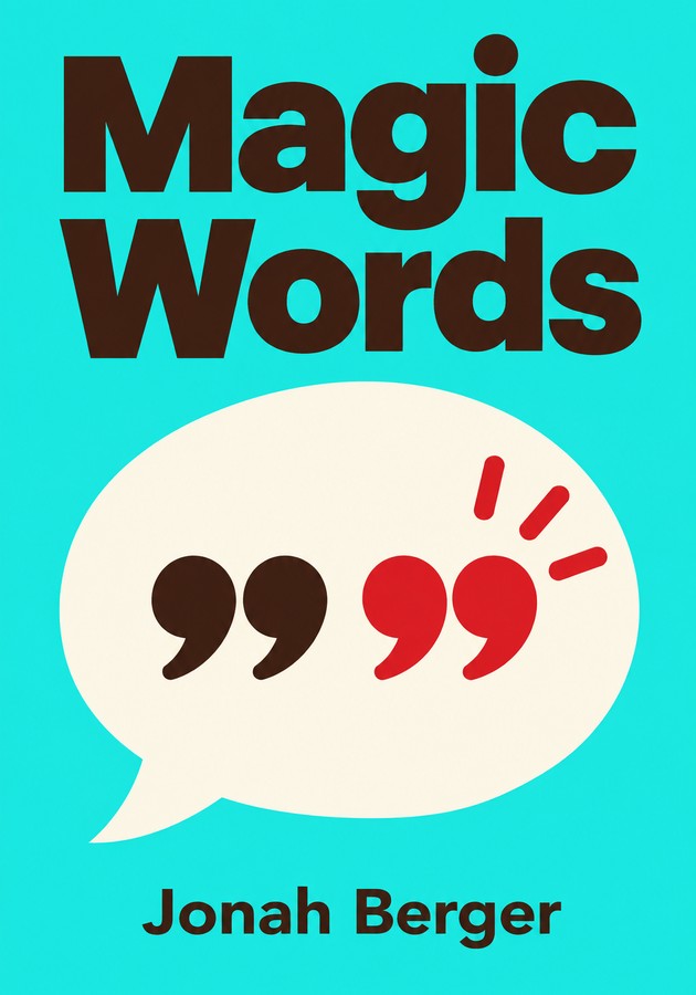 Book cover of Magic Words by Jonah Berger — critical summary review on 12min