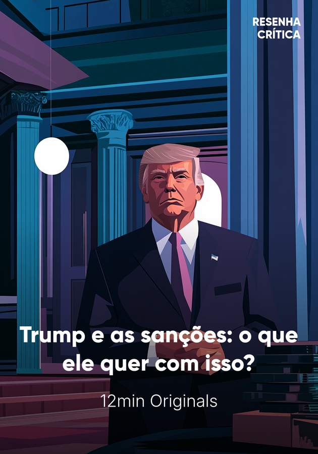 Capa do livro Trump e as sanções: o que ele quer com isso?, de 12min Originals — resumo e resenha crítica no 12min