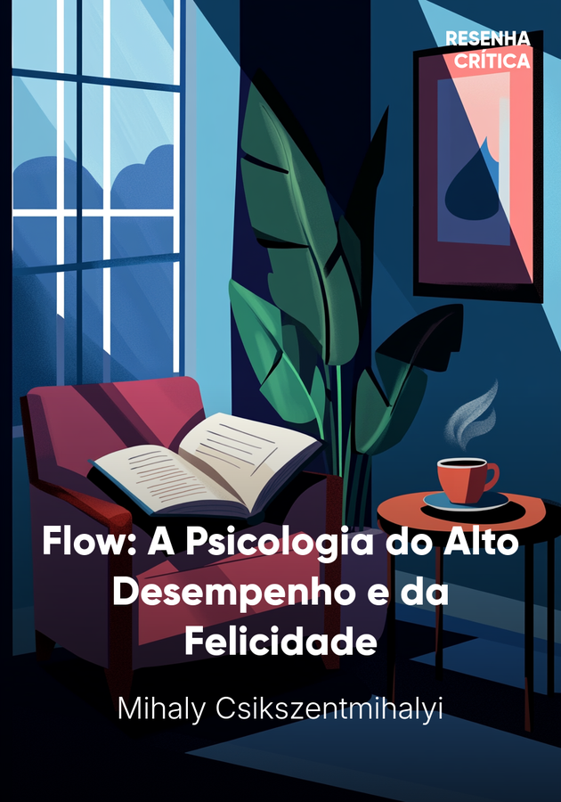 Capa do livro Flow: A Psicologia do Alto Desempenho e da Felicidade, de Mihaly Csikszentmihalyi — resumo e resenha crítica no 12min