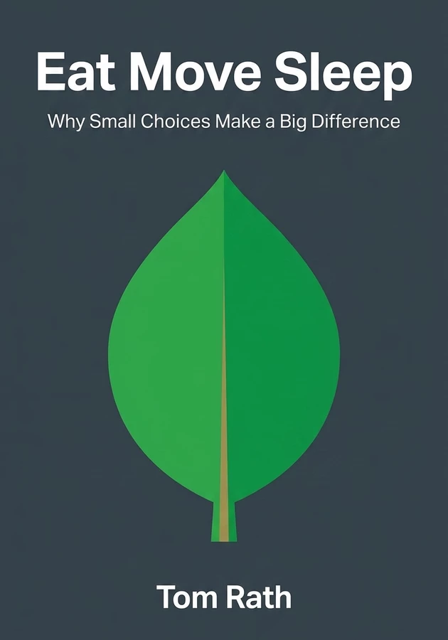 Book cover of Eat Move Sleep by Tom Rath — critical summary review on 12min