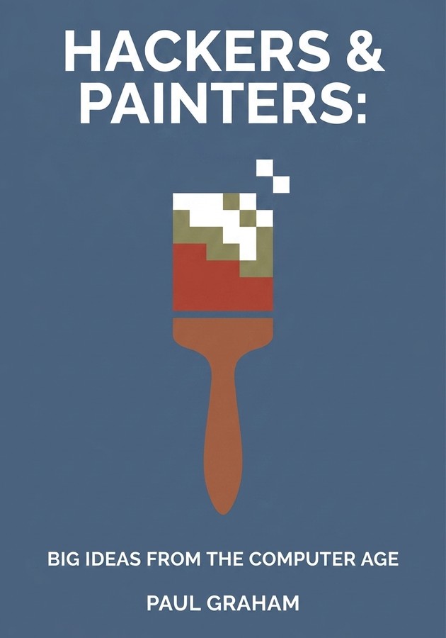Book cover of Hackers & Painters: by Paul Graham — critical summary review on 12min