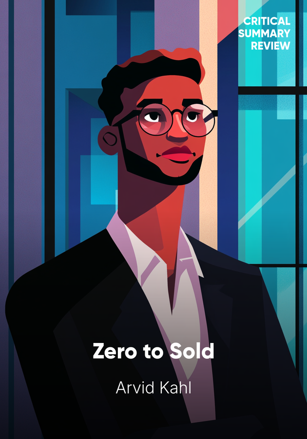 Book cover of Zero to Sold by Arvid Kahl — critical summary review on 12min