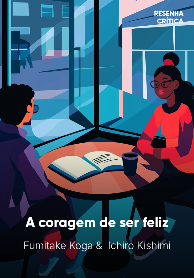 Capa do livro A coragem de ser feliz, de Fumitake Koga — resumo e resenha crítica no 12min