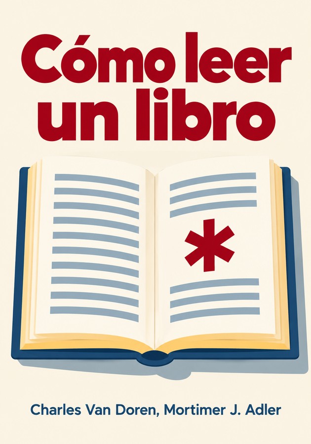 Portada del libro Cómo leer un libro, de Mortimer J. Adler — resumen crítico y reseña en 12min