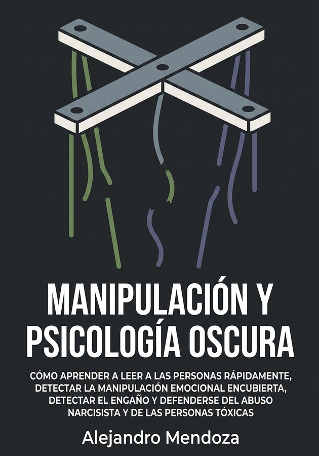 Portada del libro Manipulación y Psicología Oscura, de Alejandro Mendoza — resumen crítico y reseña en 12min