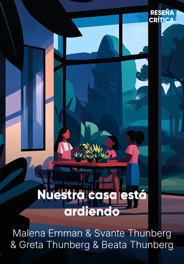 Portada del libro Nuestra casa está ardiendo, de Greta Thunberg — resumen crítico y reseña en 12min