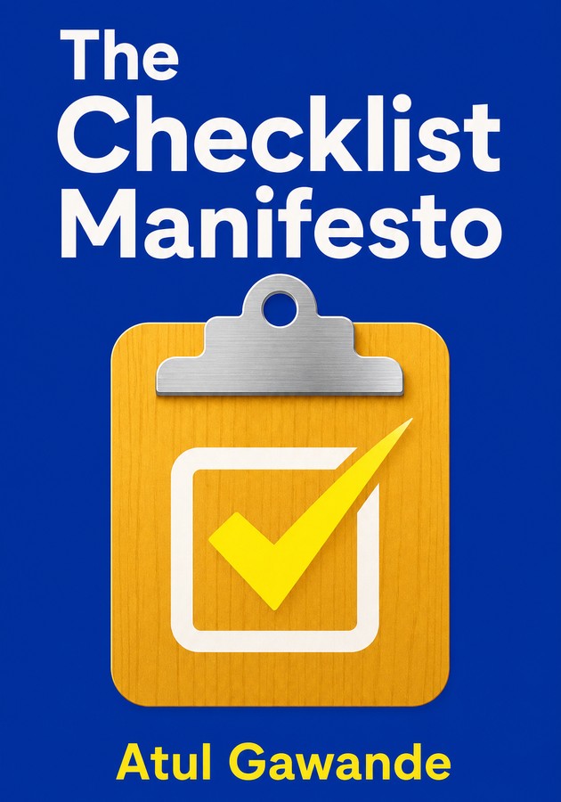 Capa do livro The Checklist Manifesto , de Atul Gawande — resumo e resenha crítica no 12min