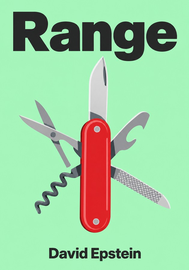 Book cover of Range by David Epstein — critical summary review on 12min
