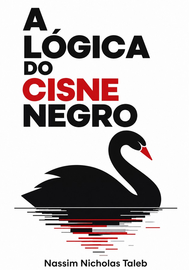 Capa do livro A Lógica do Cisne Negro, de Nassim Nicholas Taleb — resumo e resenha crítica no 12min