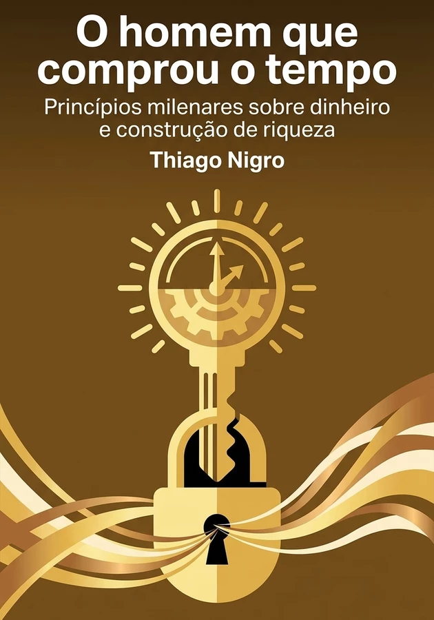 Capa do livro O homem que comprou o tempo, de Thiago Nigro — resumo e resenha crítica no 12min