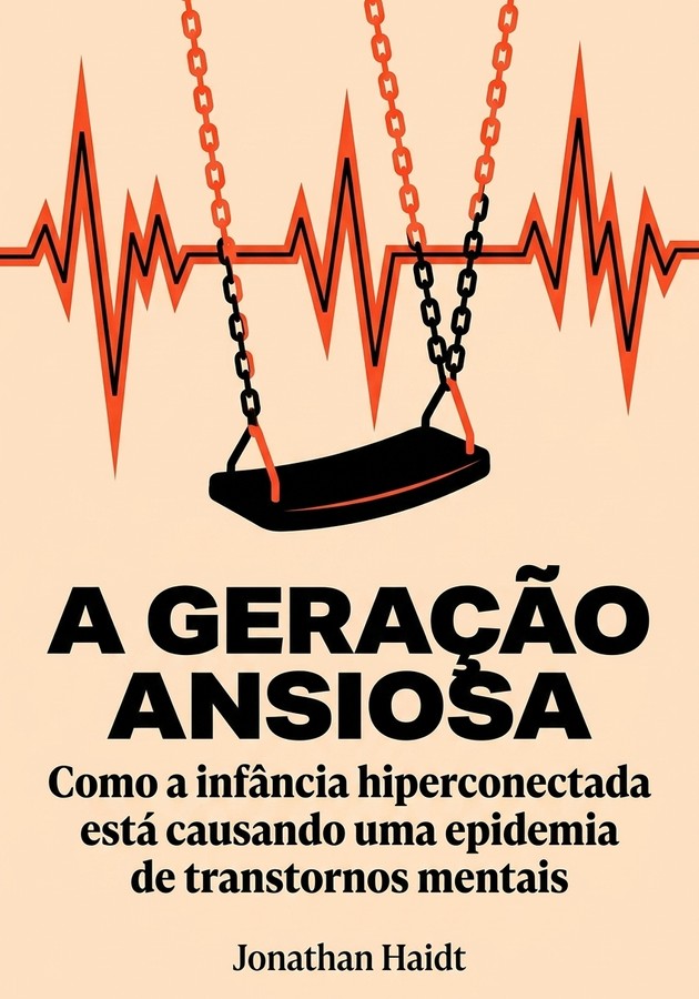Capa do livro A geração ansiosa, de Jonathan Haidt — resumo e resenha crítica no 12min
