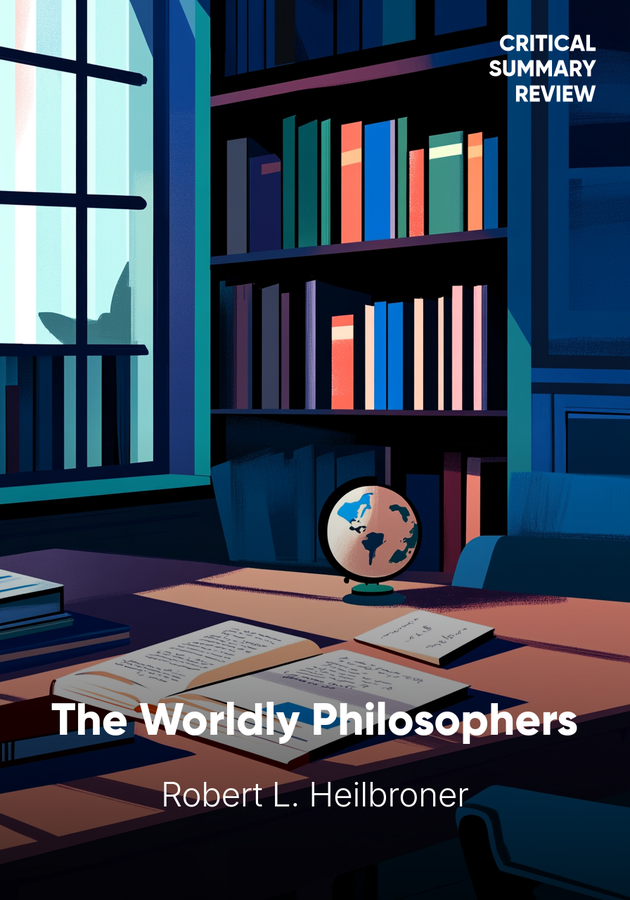 Book cover of The Worldly Philosophers by Robert L. Heilbroner — critical summary review on 12min