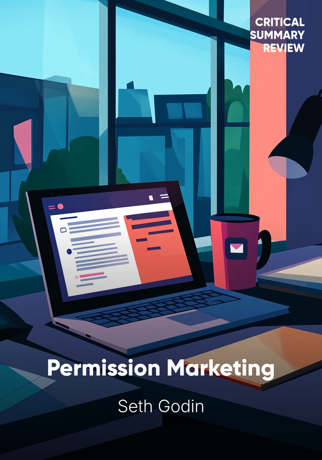 Book cover of Permission Marketing by Seth Godin — critical summary review on 12min