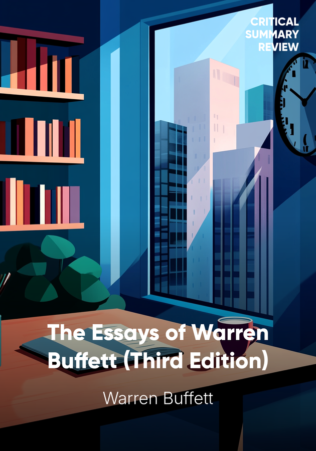 Book cover of The Essays of Warren Buffett (Third Edition) by Warren Buffett — critical summary review on 12min