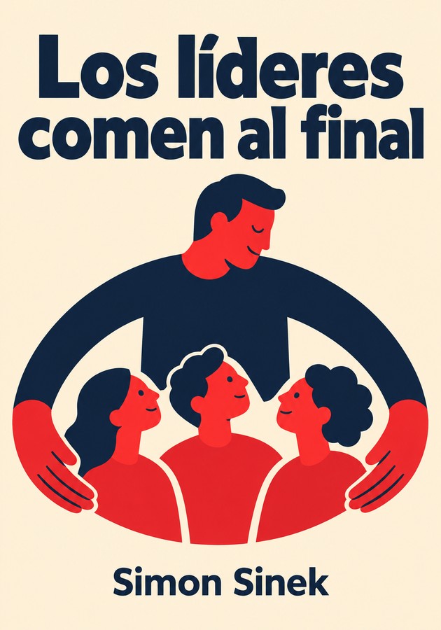Portada del libro Los líderes comen al final, de Simon Sinek — resumen crítico y reseña en 12min