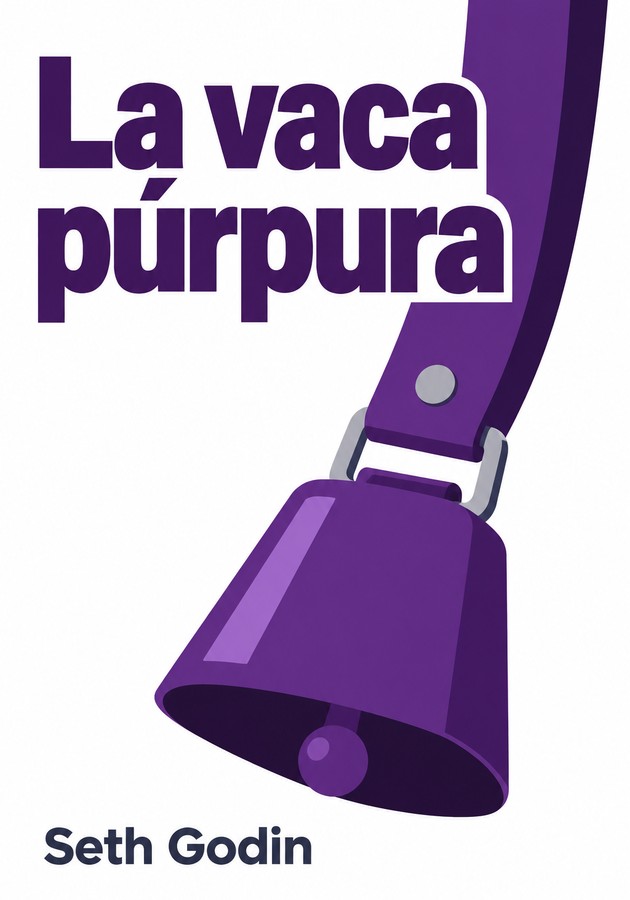 Portada del libro La vaca púrpura, de Seth Godin — resumen crítico y reseña en 12min