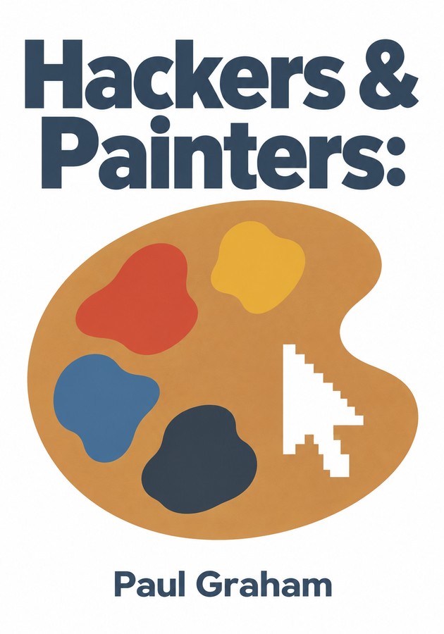 Book cover of Hackers & Painters: by Paul Graham — critical summary review on 12min