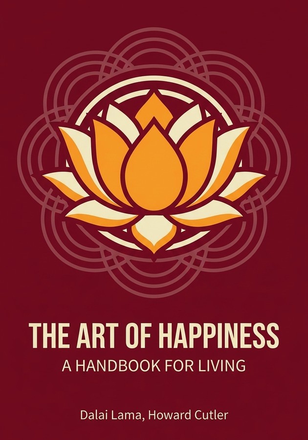 Book cover of The Art of Happiness by Dalai Lama — critical summary review on 12min