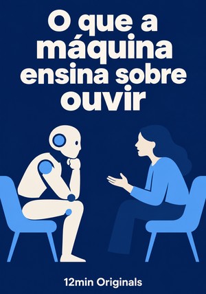 Capa do livro O que a máquina ensina sobre ouvir, de 12min Originals — resumo e resenha crítica no 12min