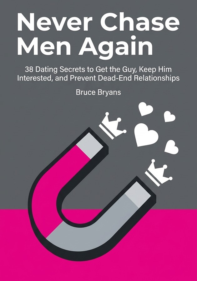 Book cover of Never Chase Men Again by Bruce Bryans — critical summary review on 12min