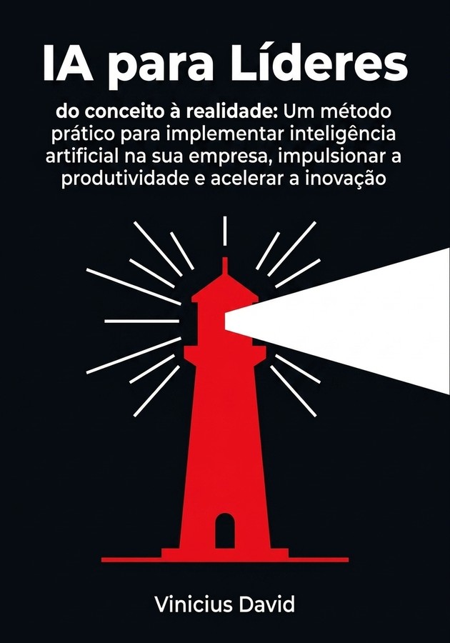 Capa do livro IA para Líderes, de Vinicius David — resumo e resenha crítica no 12min
