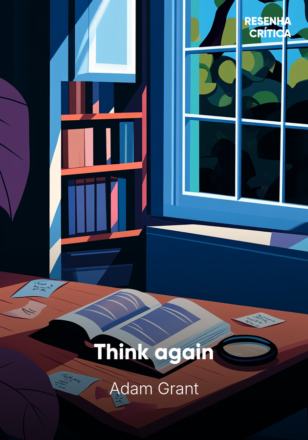 Capa do livro Think again, de Adam Grant — resumo e resenha crítica no 12min