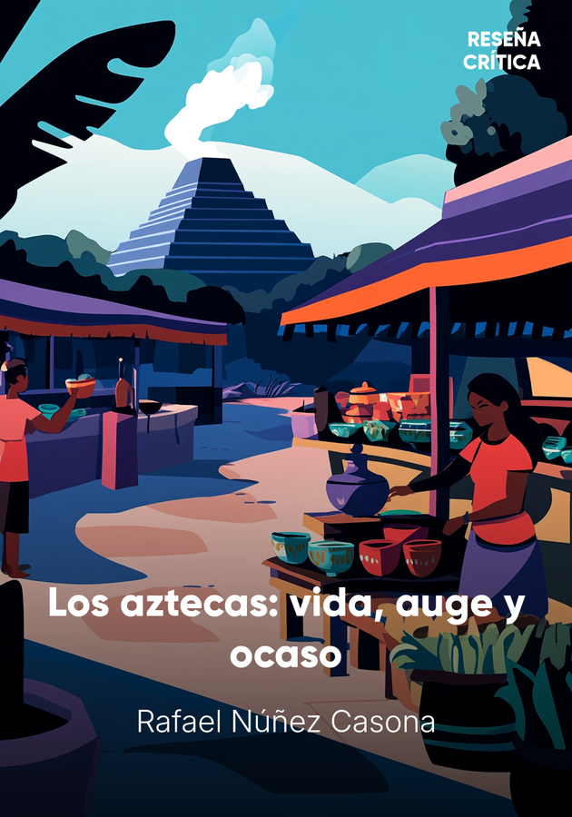 Portada del libro Los aztecas: vida, auge y ocaso, de Rafael Núñez Casona — resumen crítico y reseña en 12min