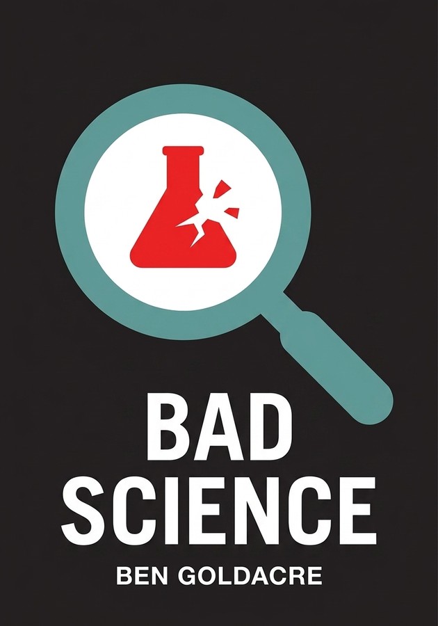 Book cover of Bad Science by Ben Goldacre — critical summary review on 12min