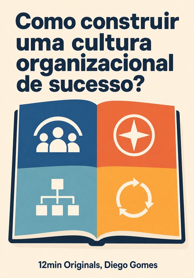 Capa do livro Como construir uma cultura organizacional de sucesso?, de Diego Gomes — resumo e resenha crítica no 12min