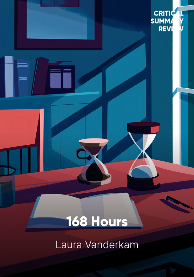 Book cover of 168 Hours by Laura Vanderkam — critical summary review on 12min