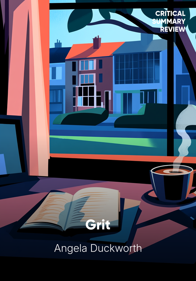 Book cover of Grit by Angela Duckworth — critical summary review on 12min