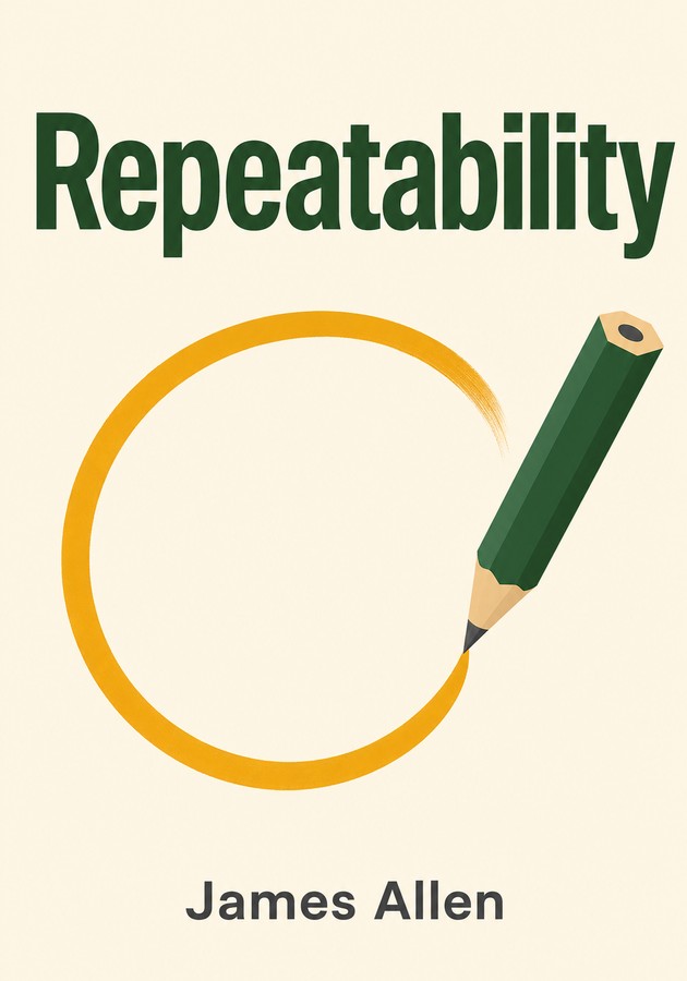 Capa do livro Repeatability, de James Allen — resumo e resenha crítica no 12min