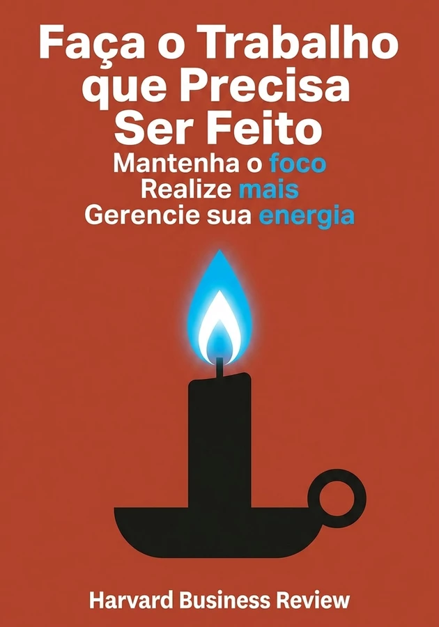 Capa do livro Faça o Trabalho que Precisa Ser Feito, de Harvard Business Review  — resumo e resenha crítica no 12min
