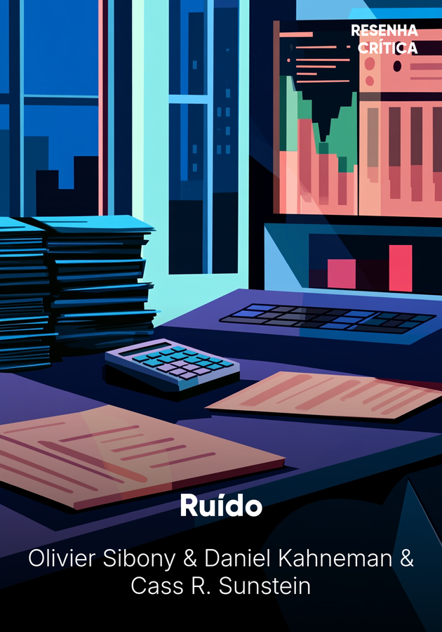 Capa do livro Ruído, de Daniel Kahneman & Cass R. Sunstein & Olivier Sibony — resumo e resenha crítica no 12min