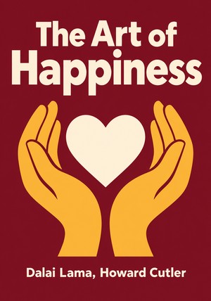 Book cover of The Art of Happiness by Dalai Lama & Howard Cutler — critical summary review on 12min