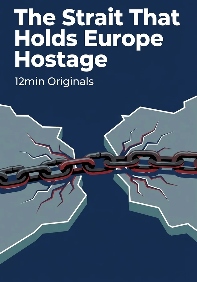 Book cover of The Strait That Holds Europe Hostage by 12min Originals — critical summary review on 12min