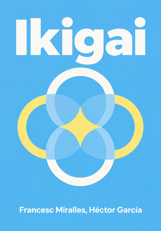 Book cover of Ikigai by Francesc Miralles & Héctor García — critical summary review on 12min