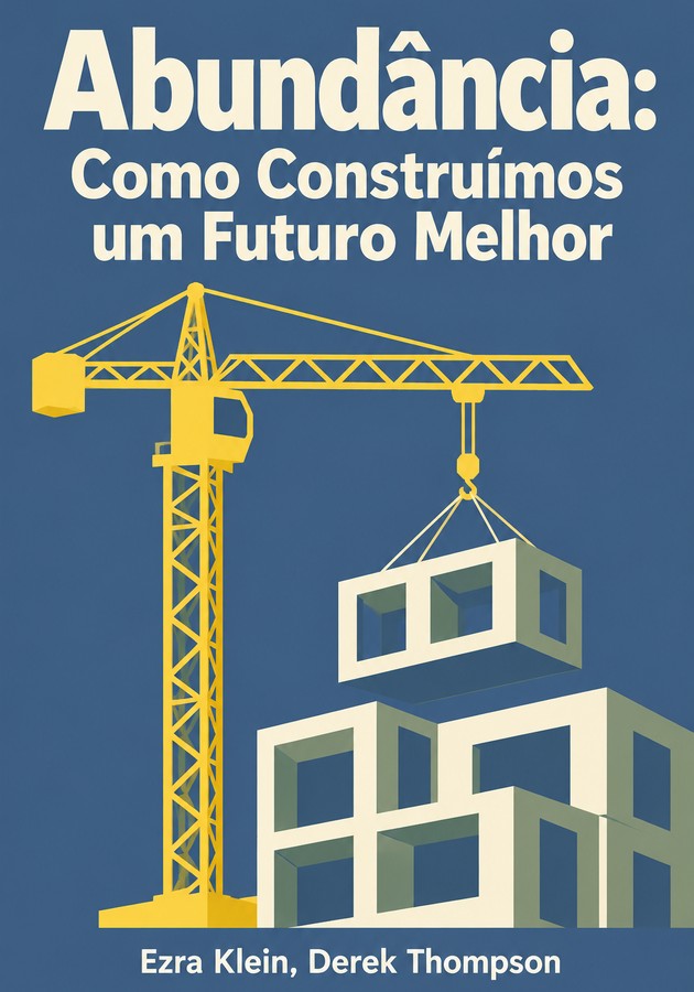 Capa do livro Abundância: Como Construímos um Futuro Melhor, de Derek Thompson — resumo e resenha crítica no 12min