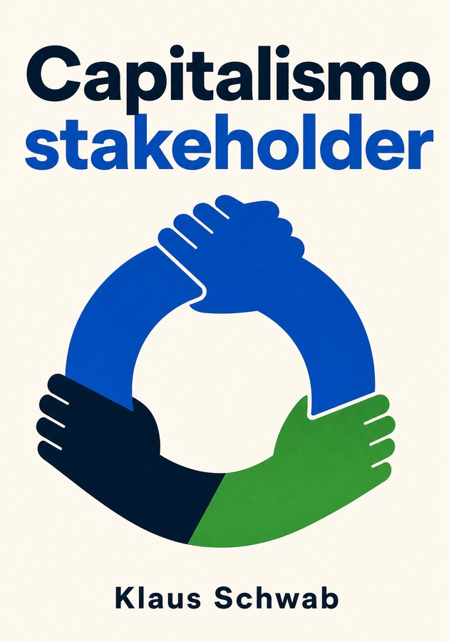 Capa do livro Capitalismo stakeholder, de Klaus Schwab — resumo e resenha crítica no 12min