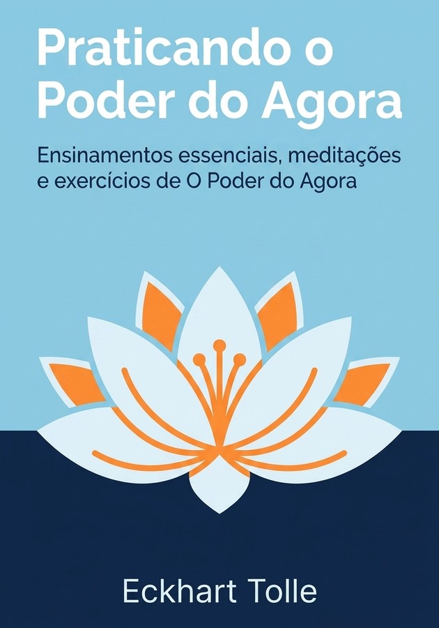 Capa do livro Praticando o Poder do Agora, de Eckhart Tolle — resumo e resenha crítica no 12min