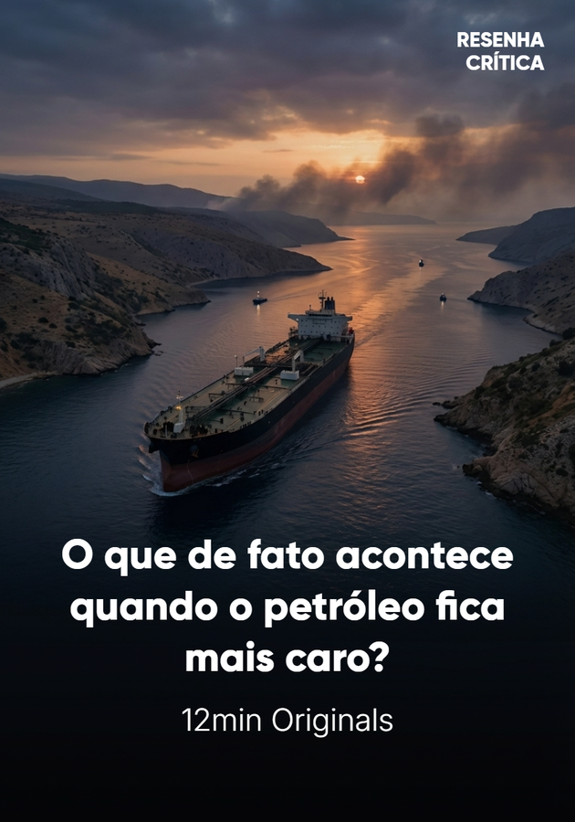 Capa do livro O que de fato acontece quando o petróleo fica mais caro?, de 12min Originals — resumo e resenha crítica no 12min